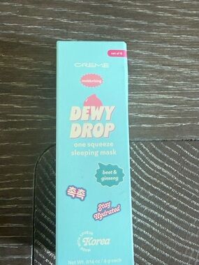 NWT Creme Glowy Drop One Squeeze Sleeping Mask made in Korea beet